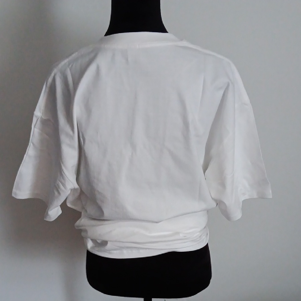 White Graphic Tee with Rome Print - Picture 5 of 5